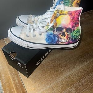 Converse Chuck Taylor High Too Skull and Roses